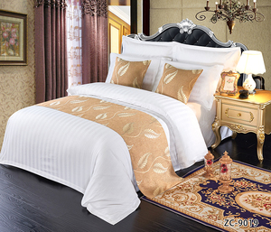 White Hotel Stripes 100% Cotton <strong>Single</strong> <strong>Bed</strong> <strong>Sheets</strong> - Product Image 3