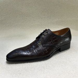 Zapatos de vestir de cuero Derby de moda de lujo Nuevos productos con estilo a cuadros para ocasiones formales de oficina Suela exterior Oxford <span class=keywords><strong>Lofer</strong></span> - Product Image 1