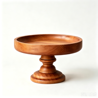 Support à gâteaux en bois massif, plateau décoratif vintage en pin pour desserts, support de service pour buffet froid, thé et pâtisseries
