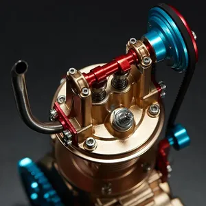 <span class=keywords><strong>Moteur</strong></span> <span class=keywords><strong>Stirling</strong></span>, kit d'assemblage de <span class=keywords><strong>moteur</strong></span> de <span class=keywords><strong>voiture</strong></span> tout métal monocylindre modèle de <span class=keywords><strong>moteur</strong></span> adulte jouet Science jouet éducatif - Product Image 2