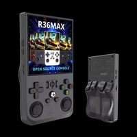 Console de jeu rétro portable R36MAX - Portable avec écran IPS de 3,5 pouces, batterie de 3000 mAh, 10000 jeux intégrés