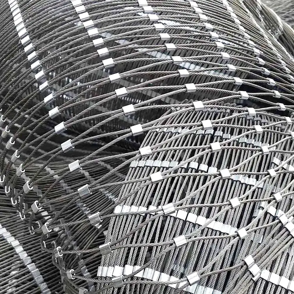 Stainless Steel Wire Rope Mesh Fence Netting For Balustrade/Stairs Safety Rope Mesh