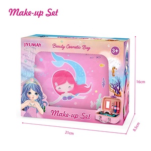 Venta caliente sirena maleta Playhouse juguete agua Soluble Nail Art y sombra <span class=keywords><strong>de</strong></span> ojos <span class=keywords><strong>para</strong></span> <span class=keywords><strong>niñas</strong></span> juego <span class=keywords><strong>de</strong></span> simulación y preescolar - Product Image 3