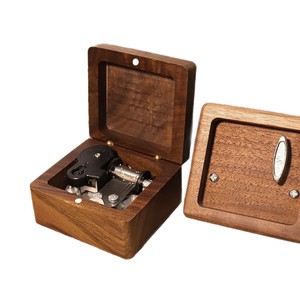 Boîte à musique en bois, château dans le ciel, mécanique, à remonter, cadeau créatif pour petit ami ou petite amie - Product Image 5