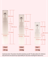 En stock, flacon en plastique à bille 5ml 10ml 15ml