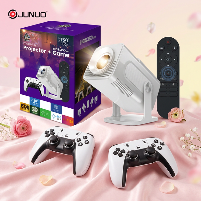 Pocketable Portable 1080P up to 4K Support LED Game Projector with Smart LCD Android 11 Home Theater 240 Lumens