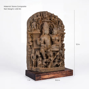 Sculpture Ravananugraha |   Réplique du Musée d'Art du Temple de Ravana, représentant Shiva bénissant au XIe siècle - Product Image 5
