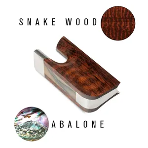 ชิ้นส่วนคันชักไวโอลินกบไวโอลินสำหรับต้นแบบ snakewood อะไหล่คันชักไวโอลินสำหรับช่างทำคันธนูลูเทีย - Product Image 3