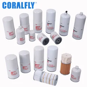 Coralfly Filter Bagian Lf9009 Lf670 Llf3000 untuk Fleetguard Filter Oli Mesin Diesel Lf9001 Lf670 Lf654 Lf16015 Lf3349