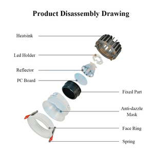 20W IP65 Aluminum Modern Reflector Spot Anti-Glare LED <strong>Smart</strong> Ceiling <strong>Downlight</strong> for Commercial Use - Product Image 5