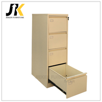 Archivador Metálico Resistente de 4 Cajones con Sistema Antivuelco, Archivador Vertical de Acero para Oficinas y Talleres