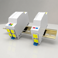 Kotak Terminal Serat Optik DIN Rail DTIO Industri 1 2 4 Port SC APC LC UPC G657A2 35mm untuk Pemasangan Kabinet Rak Pusat Data Jaringan