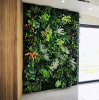 Panneaux de fleurs artificielles en buis vert, taille libre, personnalisés en usine, pour mur végétal