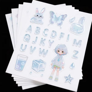 Cute Little Elf Colorful Journal Water Cup Goo Card <b>Stickers</b> 50 <b>Sheets</b> PVC Wholesale Cartoon <b>Stickers</b> - Product Image 2