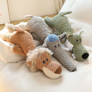 Giocattolo da masticare per cani da addestramento interattivo nuovo giocattolo per animali domestici con leone elefante lupo per alleviare la noia da solo - Product Image 1