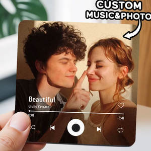 Calamita da Frigo Lettore Musicale <span class=keywords><strong>con</strong></span> Album Fotografico Personalizzato, Magnete Musicale da Frigo <span class=keywords><strong>con</strong></span> Musica Personalizzata, Calamita per Regalo - Product Image 4