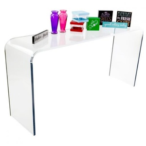 Transparent Durable Modern Acrylic Coffee <b>Table</b> with Customized Size Thick Lucite <b>Nesting</b> End Side <b>Tables</b> - Product Image 4