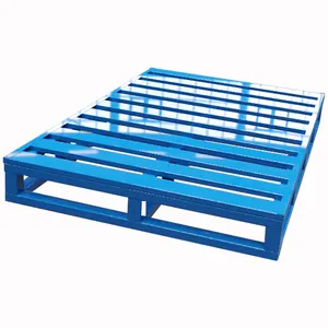 Source factory supports customization Warehouse storage logistic item1200*1000 steel metal pallet 1000-1500 loading capacity