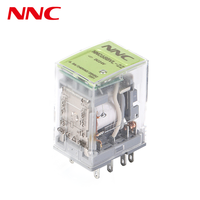 Relais électromagnétique série NNC 68BVL avec couvercle jaune 2Z 4Z Relais de commande industrielle