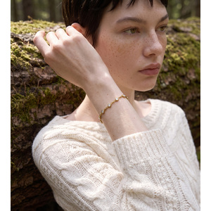 JINYOU 9102 Bracciale <span class=keywords><strong>Tennis</strong></span> Minimalista in Acciaio Inossidabile con Zirconia Cubica Rotonda, <span class=keywords><strong>Gioielli</strong></span> per Donne - Product Image 5