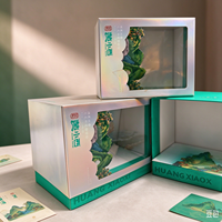 Boîte cadeau rigide personnalisée avec fenêtre, en carton holographique, pour l'emballage de figurines et de jouets de collection – Vente en gros