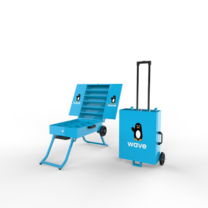 Chariot de présentation commercial pliable, portable, léger, <span class=keywords><strong>étanche</strong></span>, écologique, recyclable, réglable, pour l'<span class=keywords><strong>extérieur</strong></span> - Product Image 1
