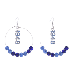 Pendientes de Aro Hechos a Mano con Colgante del Número de la Organización ZA Griega, Fabricados con Precisión, Año de Fundación 1948, Zeta Amicae Sorority - Product Image 4