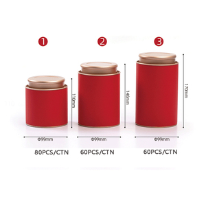 Hộp đựng cà phê tròn cao cấp in ấn tùy chỉnh, kín khí, chất liệu thực phẩm, hộp thiếc đựng trà - Product Image 5