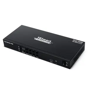 TESmart 8x2 HDMI KVM Support 4K@60Hz USB Hub Audio Hotkey RS232 Switcher DCCI Dual Monitor 8 Port HDMI KVM Switch