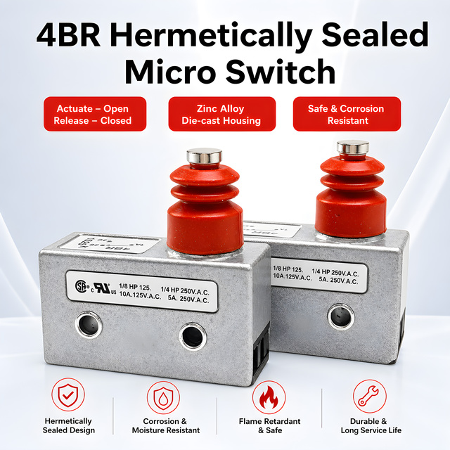 IP67 Dustproof Waterproof 4RB Limit Switch - High Sensitivity for Mold Making Equipment Industrial Automation