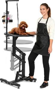 Hidrolik Kaldırma Paslanmaz Çelik Köpek Bakım Eldivenleri Ayarlanabilir Katlanabilir Kedi Kurutma Döner Masaüstü Kaymaz Büyük Küçük Köpekler - Product Image 2