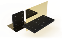 Panneau d'interrupteur de scène KNX/EIB 2 Gang 4 touches pour système domestique intelligent avec contrôle de la température 3 en 1 en alliage d'aluminium