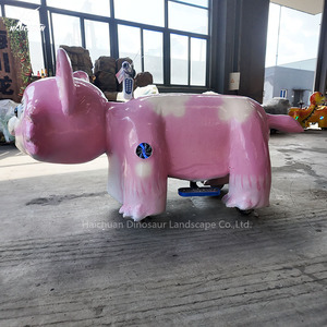Haichuan Kids Ride Pink Animal Scooter para alquiler <span class=keywords><strong>de</strong></span> parque público - Product Image 6