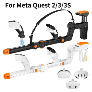 Nouvelle version de l'expérience de jeu VR, <span class=keywords><strong>jeux</strong></span> VR magnétiques, crosse de fusil pour <span class=keywords><strong>Meta</strong></span> <span class=keywords><strong>Quest</strong></span> 2/3/3s/<span class=keywords><strong>pro</strong></span>/3, accessoires VR, cadeau de Noël - Product Image 1
