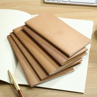 Carnets de notes en papier kraft pour étudiants à prix abordable, formats A4, A5, A6, B5, reliure cousue, carnet de notes en papier kraft de haute qualité