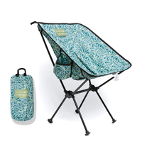 Chaises de camping pliantes légères de poche orange modernes pour voyage plage pique-nique randonnée chaise de lune compacte pliable en plein air