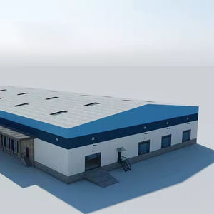 China Asequible Fábrica de pollo Estructura de acero industrial Casa de artículos para ganado y almacenamiento - Product Image 4