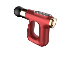 Pistolet de massage électrique FDFIT Source Pulse Heating Mini Fascia Gun avec écran LCD, 4 têtes de massage, faible bruit, portable, pour le fitness et l'étirement musculaire