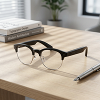 Lunettes Intelligentes IA Wi-Fi 6 BT 5.2 Batterie 240 mAh Vidéo 720P Traduction Multilingue Commande Vocale Tactile pour Bureau Transfrontalier