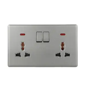 2023 Shinelte new design electrical switch socket with neon
