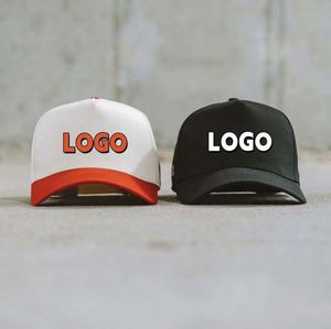 Gorra de Béisbol Personalizada de Cinco Paneles y Dos Tonos para Hombre, con Visera Curva Media Alta, Estilo A-Frame, Gorras Snapback - Product Image 4