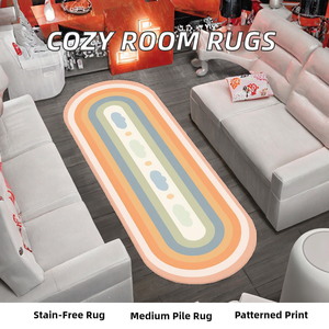 Alfombra Peluda Grande para Dormitorio y Sala de Estar, Alfombra de Pelo Largo Gris para Uso Doméstico - Product Image 3