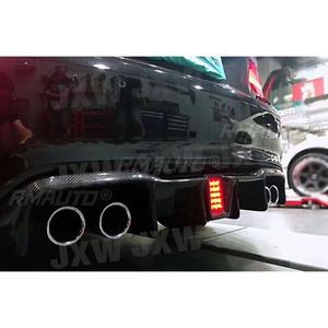 Carbon Fiber Car Rear Bumper Lip Spoiler Diffuser <b>Splitters</b> With Light for BMW 2 Series M2 F87 Coupe 2016 - 2020 FRP Body Kits - Product Image 2