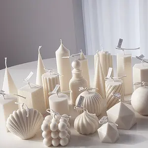 Moldes de vela únicos de silicona, venta al por mayor, molde de vela 3d