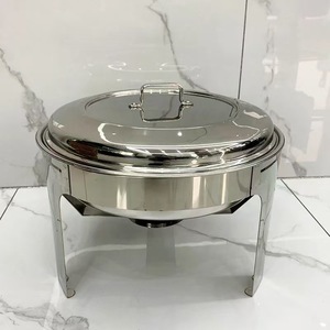 Stainless Steel <b>Buffet</b> <b>Warmer</b> Circular Electric Heating Hotel Restaurant Use - Product Image 1