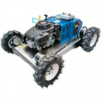Tondeuse à gazon industrielle intelligente télécommandée autotractée à 4 temps, à essence, petite, sur roues, livraison gratuite
