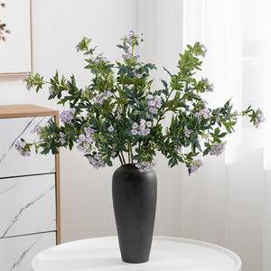 Flores de Nieve Artificiales Meng Jie, Arreglo Floral de Seda Blanca y Morada, Decoración para Bodas y Hogar - Product Image 2