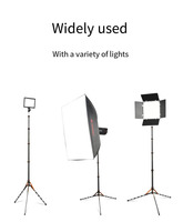 Trépied de caméra en fibre de carbone FOSOTO avec tête de vis 1/4 et 3/8 pour éclairage photographique Trépied de support d'éclairage de studio 2.2M/87.5 pouces