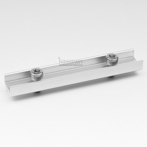 Bảng điều khiển năng lượng mặt trời gắn hệ thống nhôm đường sắt kết nối đường sắt mối nối Bộ dụng cụ - Product Image 1