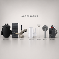 Kit complet d'accessoires pour fût de bière avec clé à lance, pompe et outils de remplissage pour fût de bière en plastique, brassage maison, vente en gros